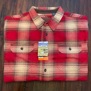 - NWT Orvis Heavyweight Flannel shirt jacket XL and 3XL